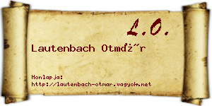 Lautenbach Otmár névjegykártya
